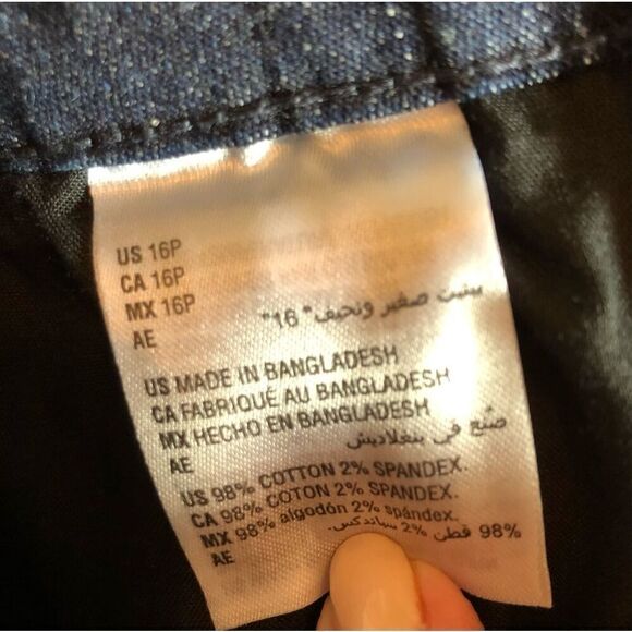 KAREN SCOTT - NWT - L Sz 16 Petite Comfort Waist Capri Jeans in Dark Wash - Picture 9 of 16